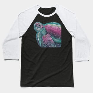 Sea turtle artwork Baseball T-Shirt